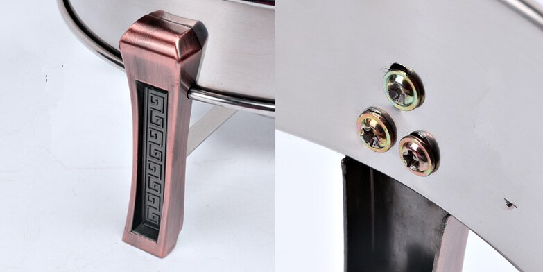 18-28cm Stainless Steel Alcohol Stove Household /commercial Small Chafing Dish Solid Boilersmall Dry Pot kitchen utensils