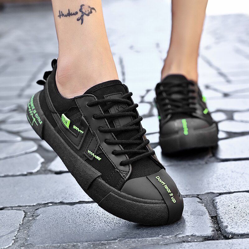 WWKK Leinwand Schuhe Frau Herbst Neue Wandern Frauen Schuhe Casual Wohnungen Frauen Lace Up Solide Weibliche Sport Schuhe turnschuhe