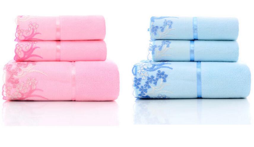 3 Stuk Katoenen Handdoek Sets Geometrische Geborduurde Handdoek Badhanddoeken Zachte Luxe Handdoek Super Thuis Textiel