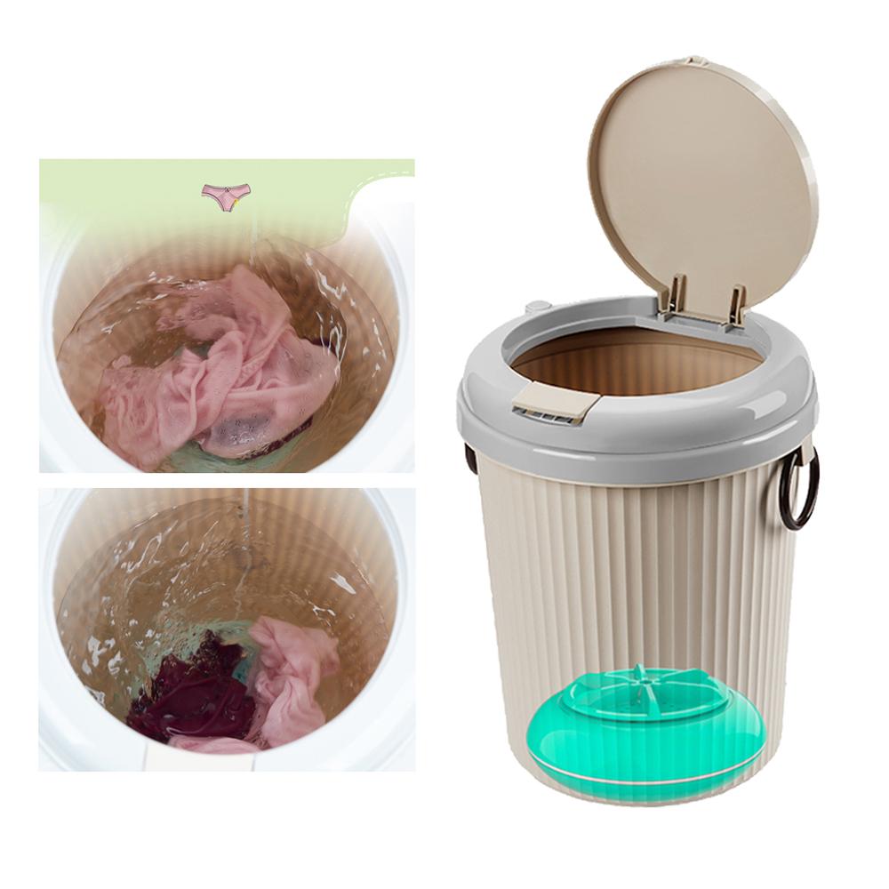 Mini Washing Household Machine Ultrasonic Turbines Washer USB Charging Underwear Clothes Cleaner for Home Travel