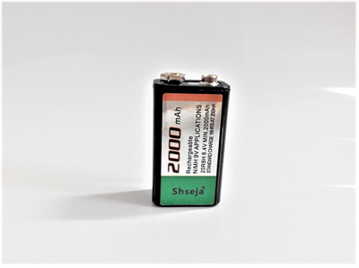 Large capacity SHSEJA 2000mAh 9V rechargeable battery 9 volt Ni-MH battery for Microphone: 1PCS