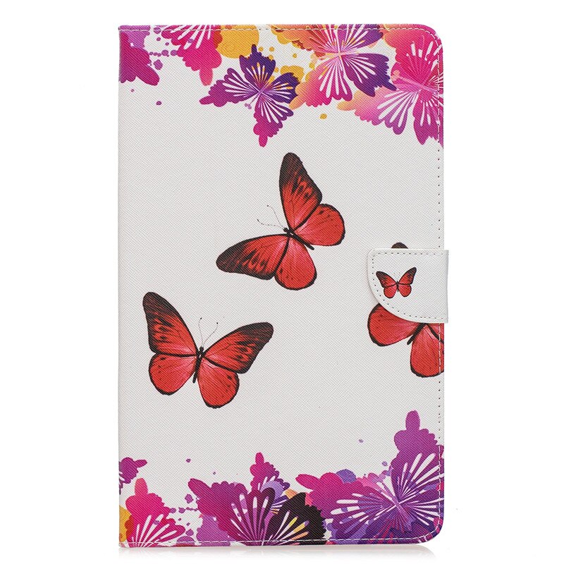 Per Il caso di Samsung Galaxy Tab 8.0 2019 SM-T290 T295 Simpatico Gatto Unicorno Cucciolo Farfalla Tablet Cover Per Galaxy Tab UN 8.0 2019 Caso: Pink Butterfly