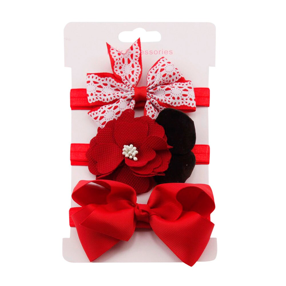 2020 3 pz Dei Bambini Floreale Della fascia Delle Ragazze Del bambino Accessori Anello Elastico Della fascia impostato Nuovo Arrivo Dropshipping # Jan: J