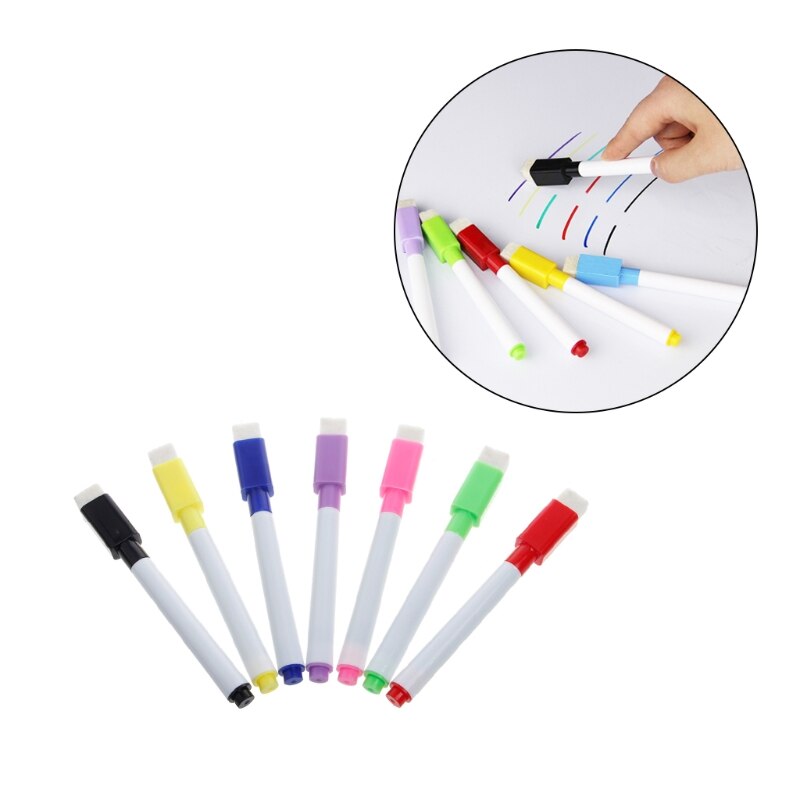 5 Pcs Uitwisbare Whiteboard Pen Uitwisbare Droog White Board Markers Zwarte Inkt Fijne Size Nip