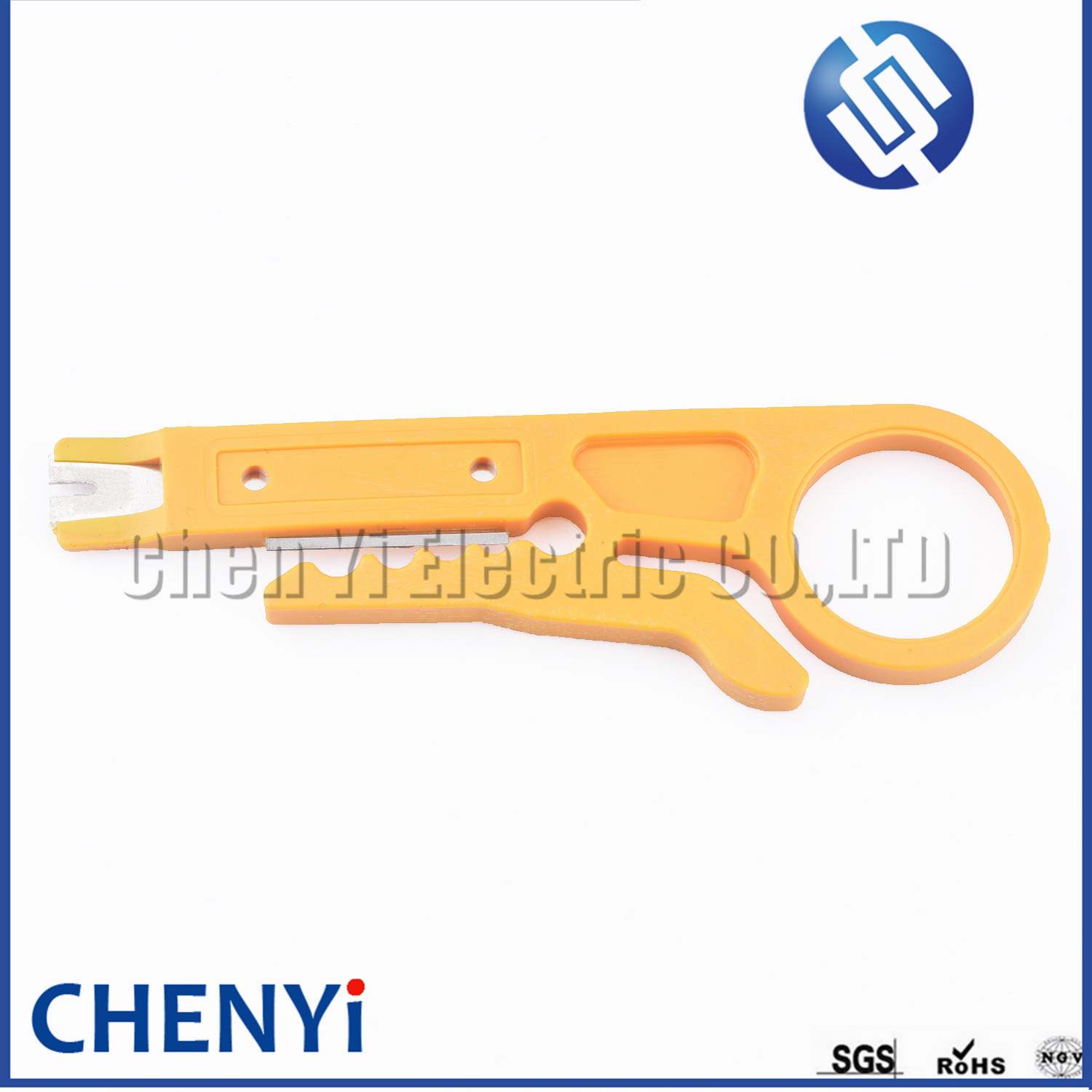 Mini Wire Stripper Kabel Cutter Draagbare Roterende Punch Down Netwerk Utp Crimper Tangen Krimptang Mes Pocket Multitool: Default Title
