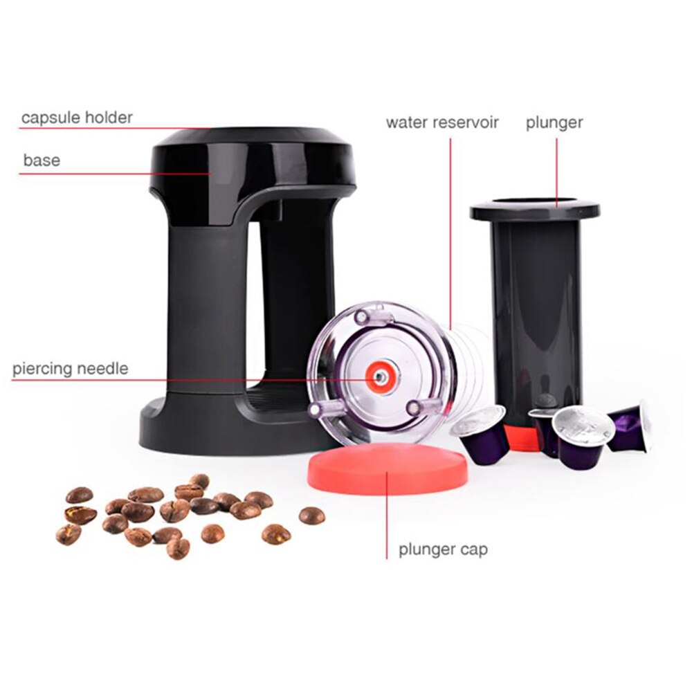Desktop Hand Pressure Drip Coffee Cup American Capsule Coffee Machine Manual Multiple Capsule Espresso Coffee Machine