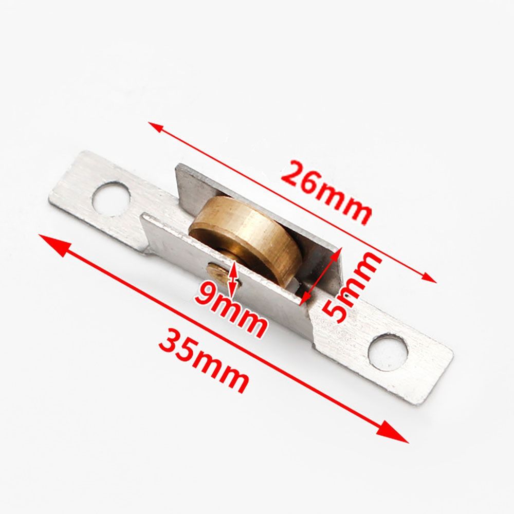 Obere Rad Fenster Riemenscheibe Möbel Edelstahl Tür Roller Hardware Schiebetür Fenster Rollen Tür: Silber