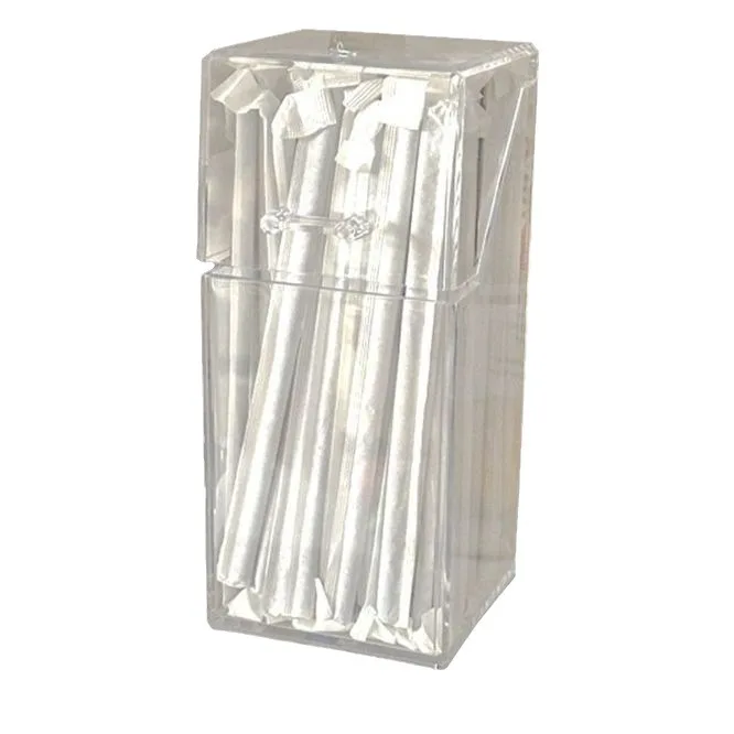 Opbergdoos voor wegwerprietjes voor op kantoor, met klepdeksel, stofwerende plastic houder voor koffie, melk, theezakjes, sieradenhouder.