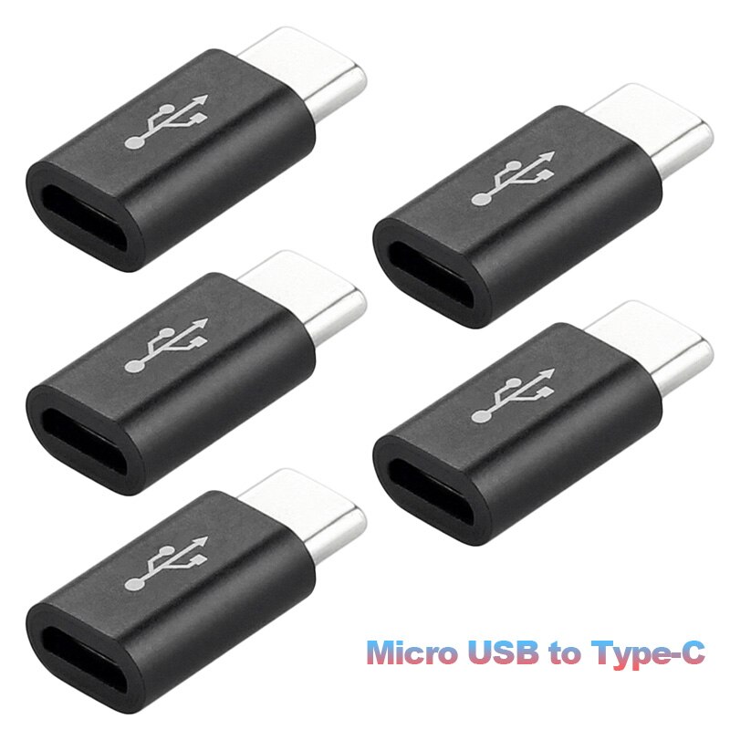 5Stck Mikro USB zu Typ-C Adapter Konverter praktisch Stecker OTG Ladegerät Adapter Für Xiaomi Huawei Samsung USB Typ C