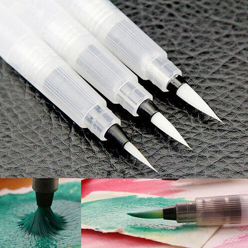 Bolígrafo de tinta para acuarela de pincel de agua, dibujo y caligrafía, rotulador de arte para pintar