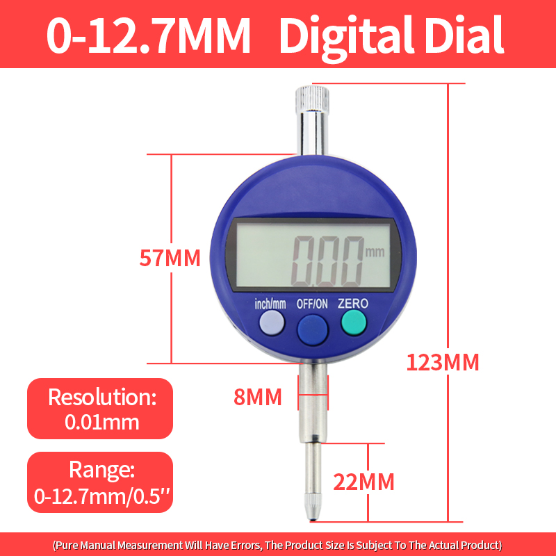 Dial Indicator Magnetic Base Holder Stand Micrometer Measuring Tools Lever Dial Gauge Precision Indicators Measurement Tool: Pink