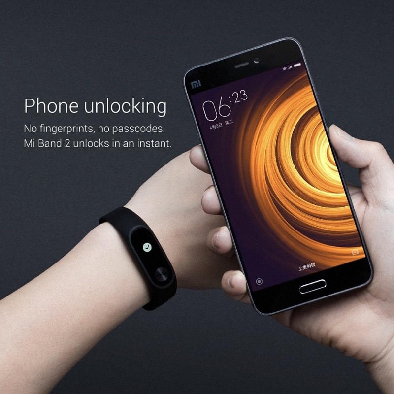 100% original xiaomi Mi Band 2 smart Wristband Bracelet Miband2 + Smart Heart Rate Fitness Touchpad