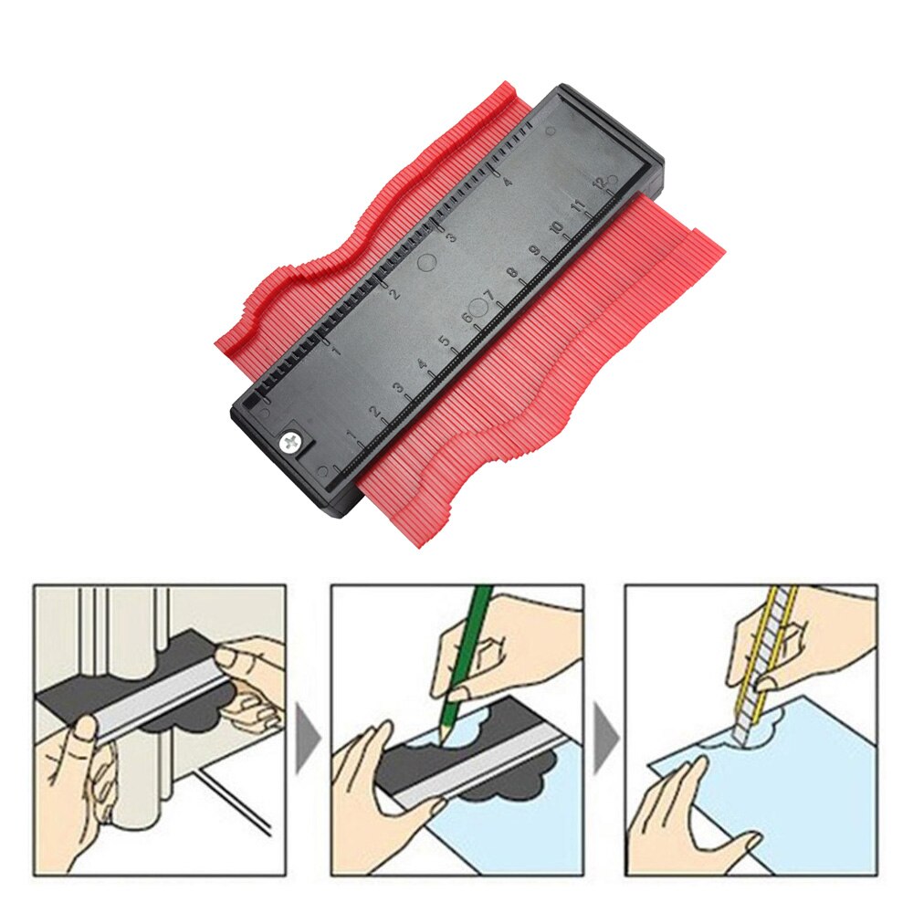 Plastic Gauge Gauges Contour Profile Copy Gauge Duplicator Standard 5 Width Wood Marking Tool Tiling Laminate Tiles General Tool