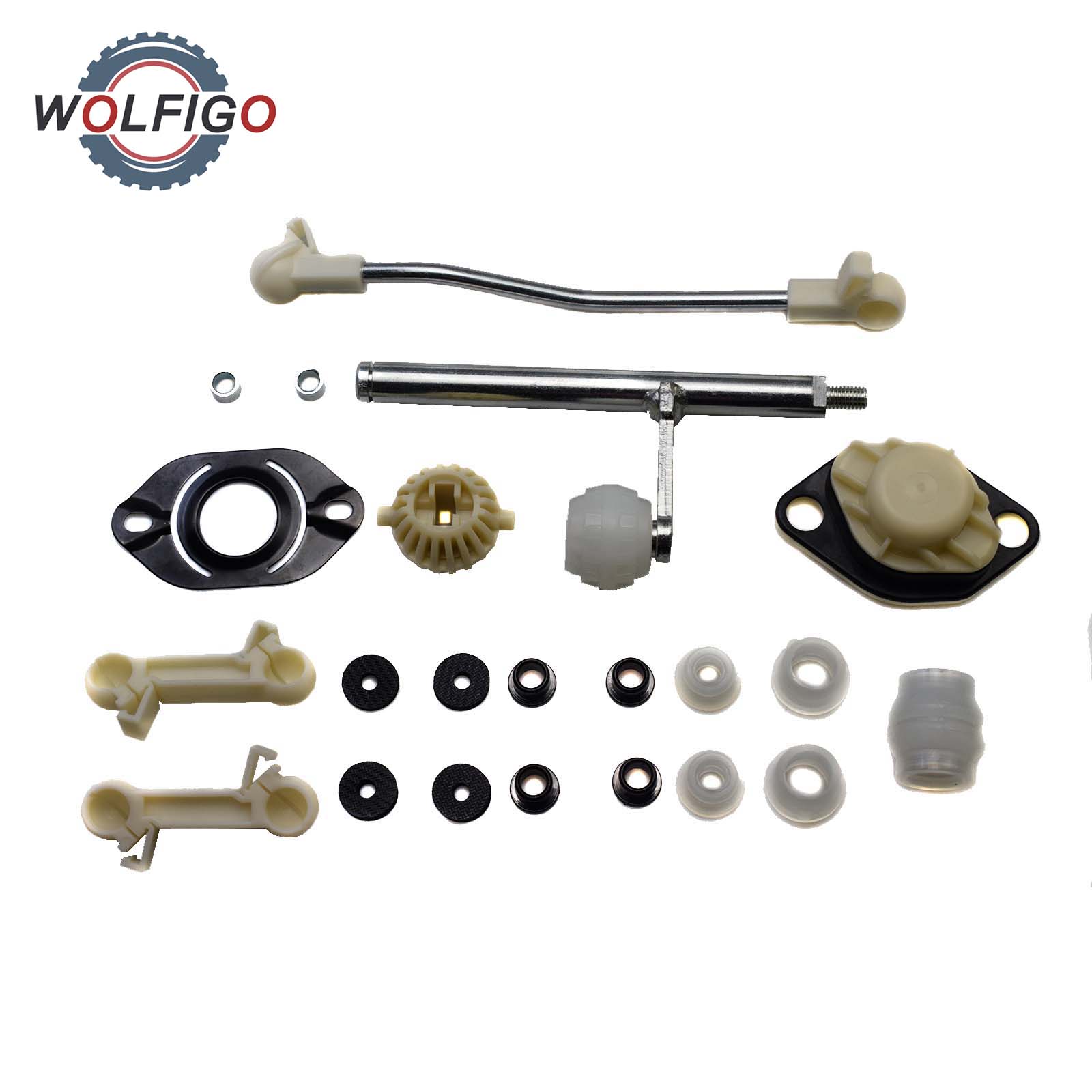 WOLFIGO Set Car Gearbox Gear Shift Linkage Repair Kit For VW GOLF JETTA MK2 1983-1992 Gear Shifting Repair 191711574 191711595A