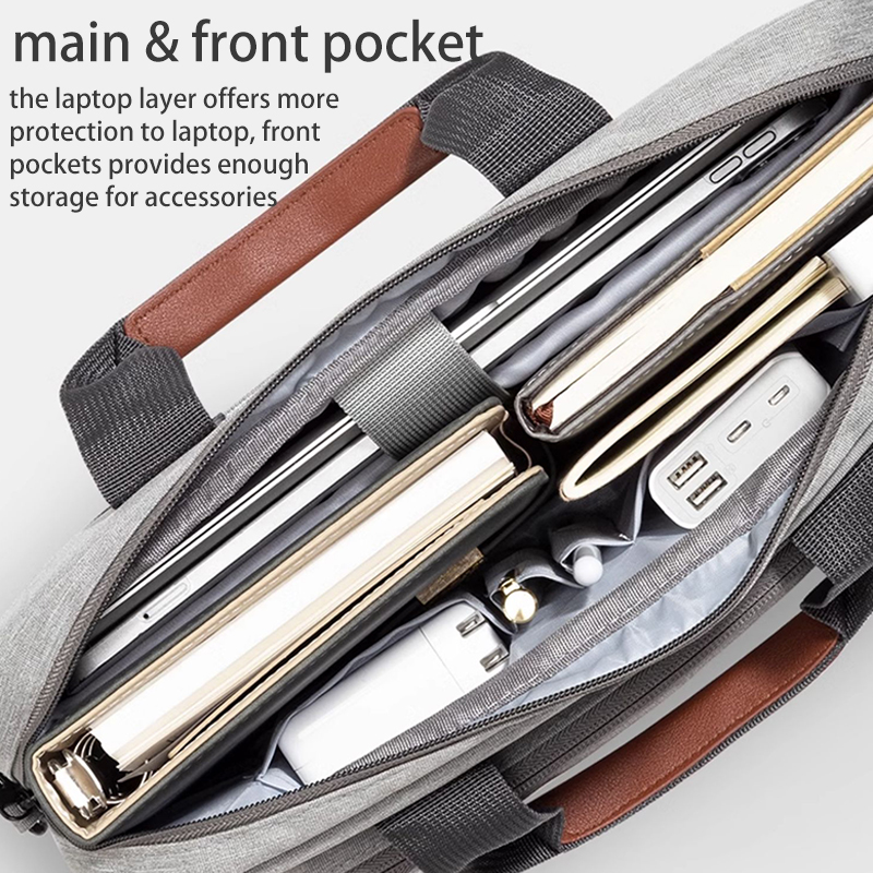 Laptoptas Zakelijke Messenger Schouder Handtas 15,6 inch voor MacBook Air 13 Pro 14 15 16 HP Dell Lenovo Asus Huawei Draagtas