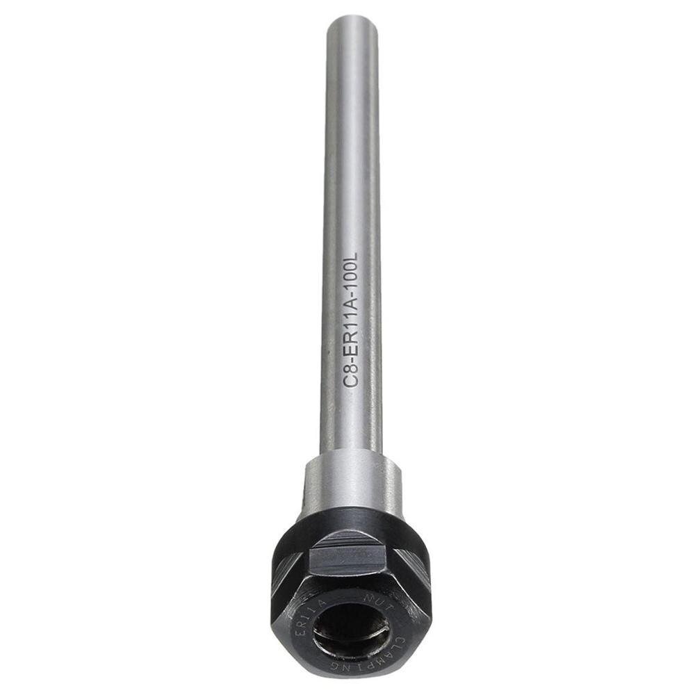 Juego de varilla de extensión de vástago recto de procesamiento profundo CNC, 8mm, C8, ER8, C8, ER11, 8MM, mandril de arbor para cortador de fresado de máquina CNC, 1 Juego