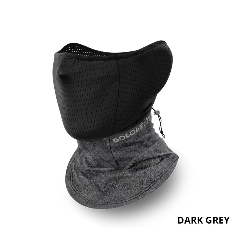 Summer Protection Riding Mask Sports Outdoor Magic Headscarf Neck Protection Sunshade Dustproof Hanging fishing Mask neck warmer: Dark Grey