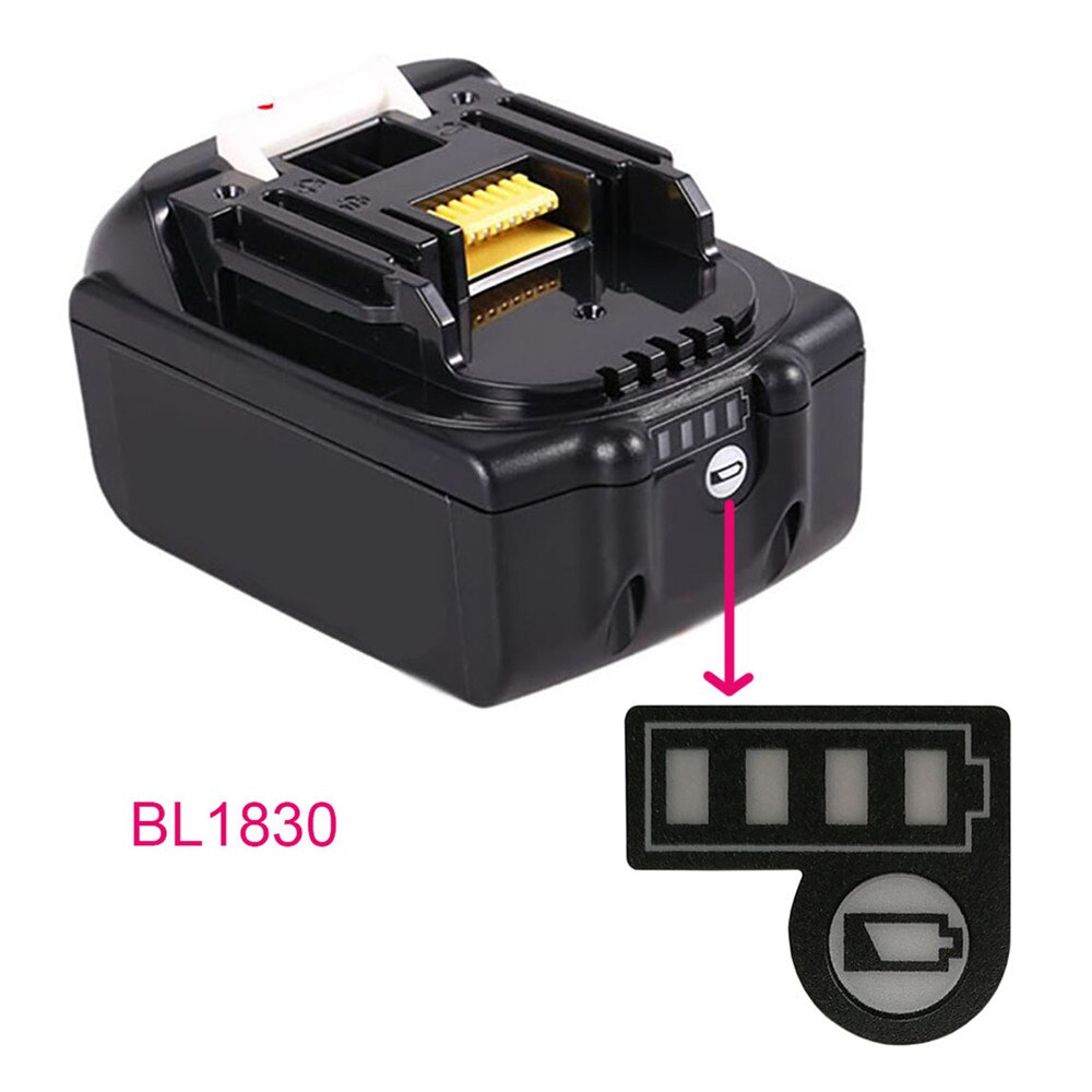 10pcs/set Battery Capacity Label Sticker BL1830 BL1430 Battery LED Key Sticker for Makita 18V 14.4V Lithium Battery