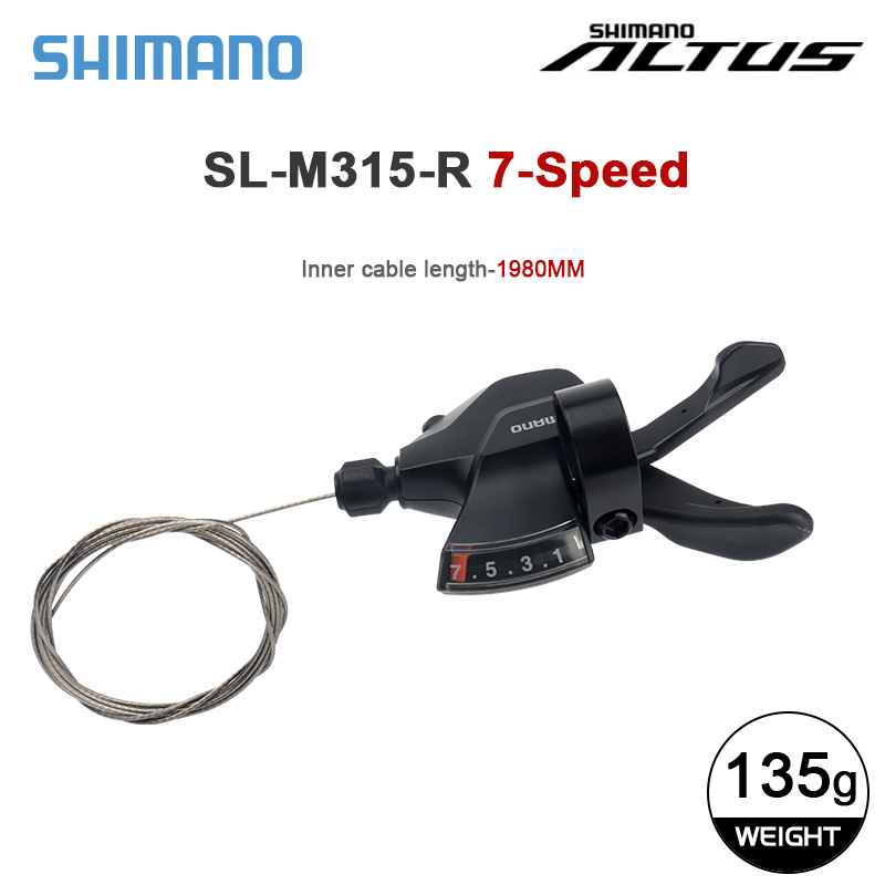Shimano-palanca de cambios M315 para bicicleta de montaña, 7 y 8 velocidades, Altus, RD-M310, desviador trasero, 21S, 24V, 3S: YELLOW
