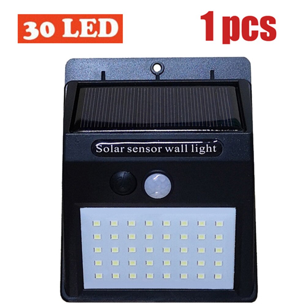 48/30 Led Waterdicht Solar Buitenlamp Outdoor Lamp Motion Sensor Detector Muur Light Path Garage Patio Verlichting Security Night L: Inseparable 1pc