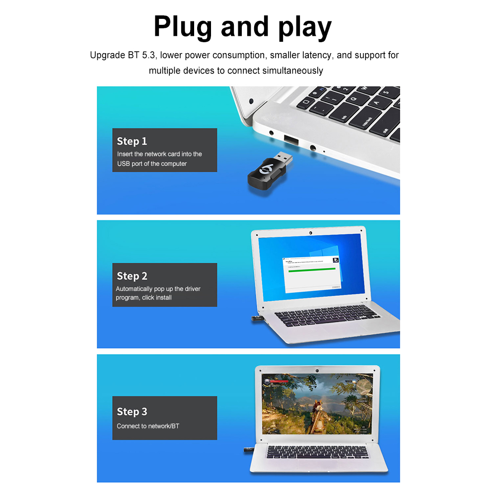 AX915 WIFI 6 USB WiFi Bluetooth Adapter Dual Band 2.4/5.8Ghz Wireless External Receiver 900Mbps WiFi Dongle for Windows 10/11