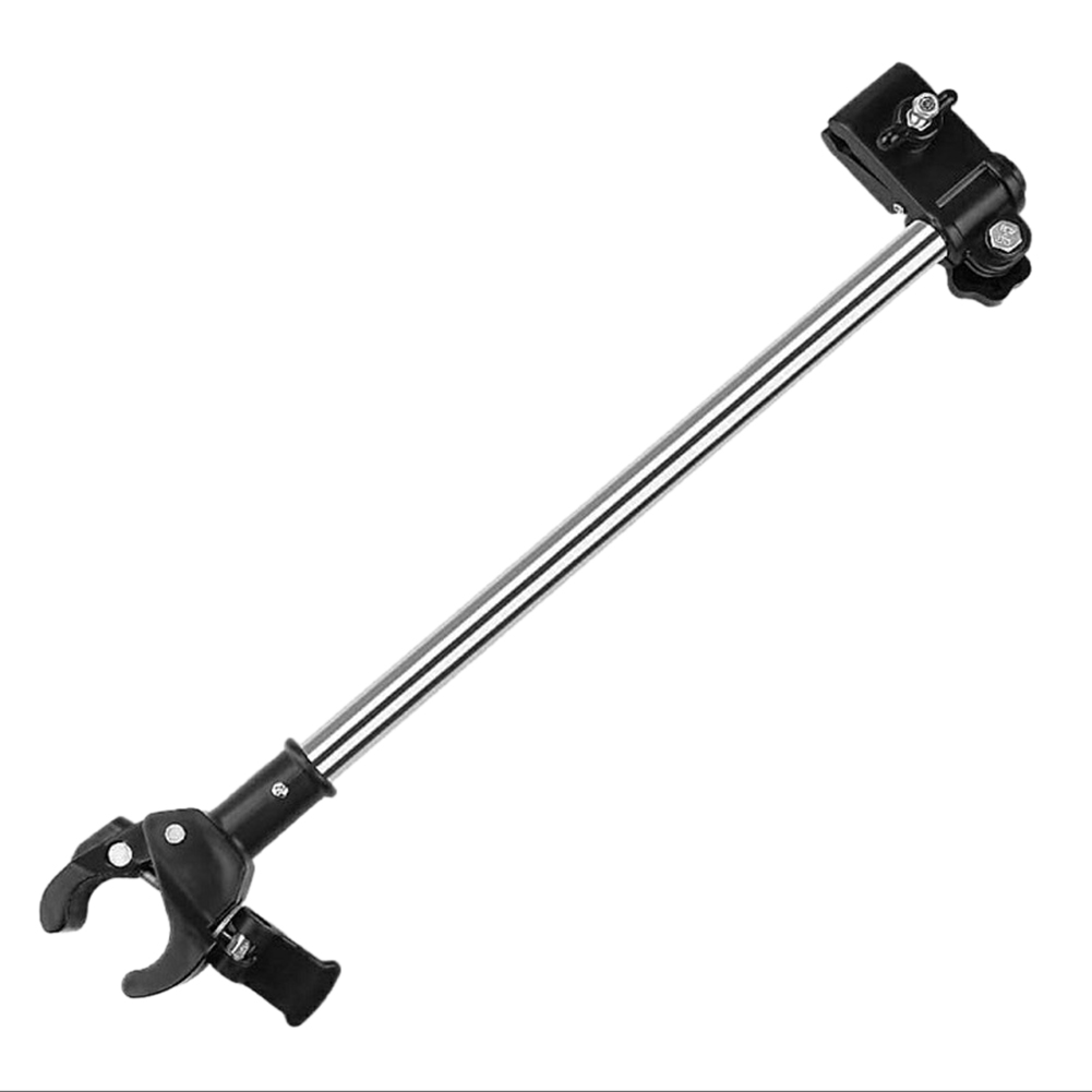 Stainless steel bicycle umbrella frame support umbrella frame electric bicycle umbrella frame parasol stroller mounting clip: Default Title