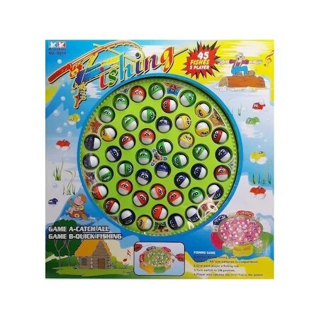 Musical 45 Finny Battery-Powered Fishing and Capture Game Set