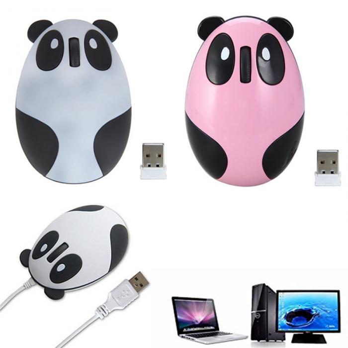 2.4GHz Wireless Optical Panda Style Computer Mouse Mice