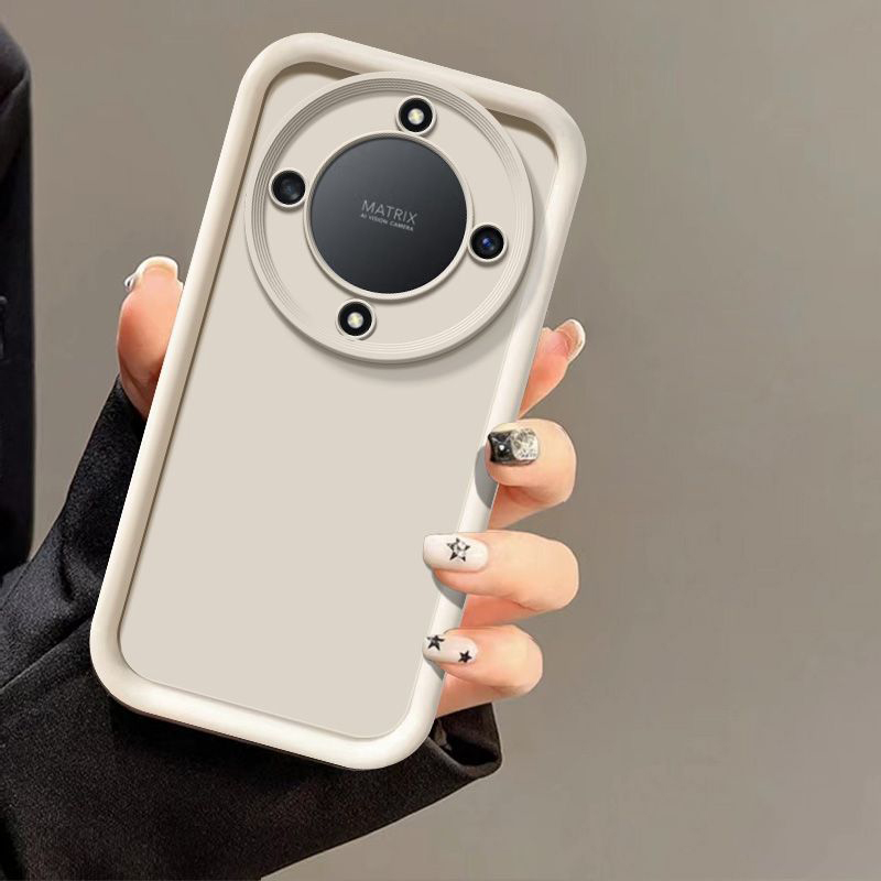 Etui do honor  x9b honor  x9a x9b honor magic 6 lite magic 5 lite pełny pakiet matowy odporny na wstrząsy miękki ochronny tylny pokrowiec: Bawełna / Biały