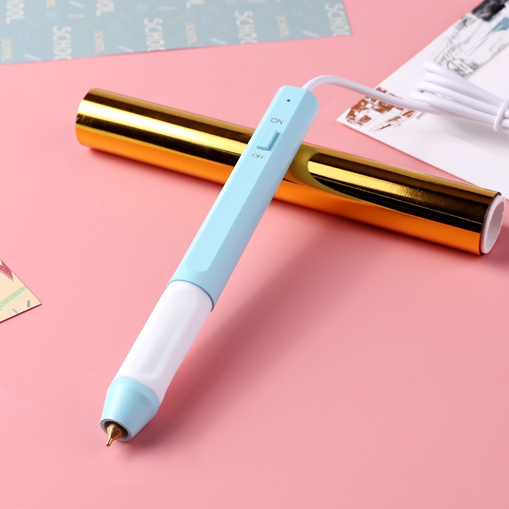 0,8mm/1,5mm Wärme Beständig Grip Heizung Heißer Stanzen Stift Glowing Folie Papier für DIY Machen Karten Scrapbooking leder Handwerk
