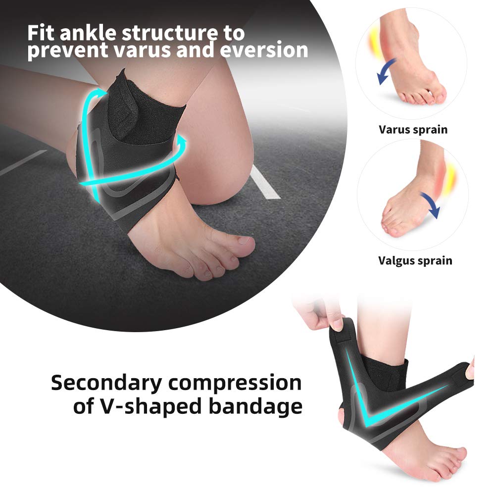 1Pcs Sport Enkelbrace Compressie Ondersteuning Ademend Neopreen Achilles Pezen Pijn Voet Verstuiking Letsel Enkel Wraps