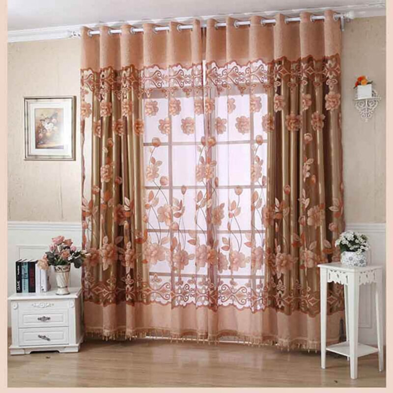 Modern Purple Blackout Curtains For Living Room Bedroom Windows Sheer Tulle Drapes Splice Home Decoration
