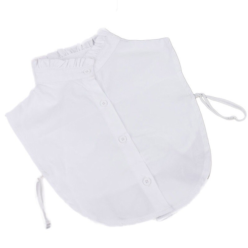 Vrouwen Volwassen Kant Solid Revers Nep Kraag Shirt Dame Afneembare Kragen Blouse Das Kleding Accessoires