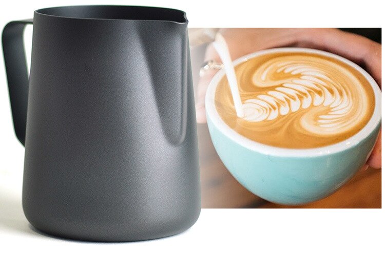 Steam Pitcher Stainless Steel Milk Cylinder Steam Pitcher Non-Stick 350Ml/600Ml