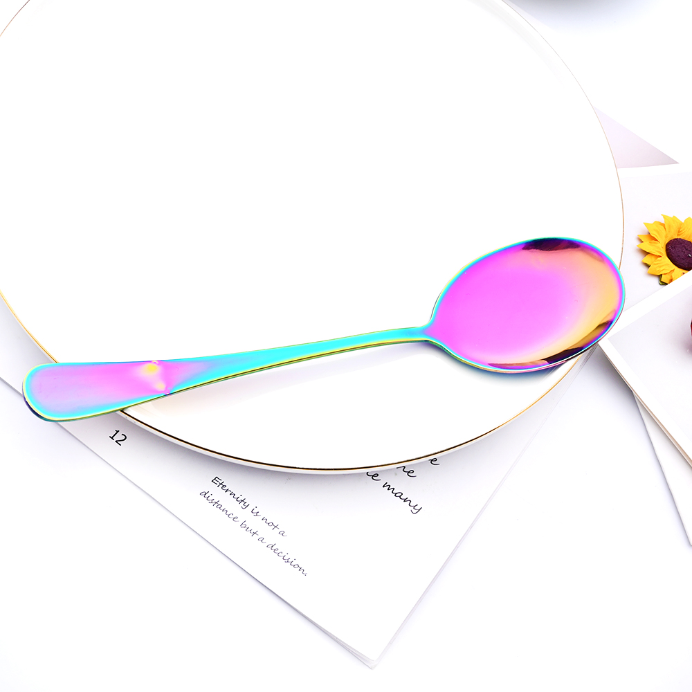 Dinnerware Set Kitchen Dinner Dish Public Spoon Soup Restaurant Large Stainless Steel Distributing Spoon Buffet Serving Spoon