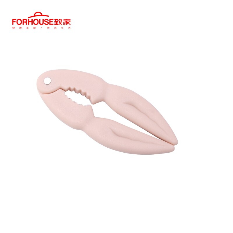 Lobster Crab Forks Cracker Crab Caws Sheller Walnut Nut Clip Sea Food Tool Plastic Spoon Kitchen Gadgets: Red