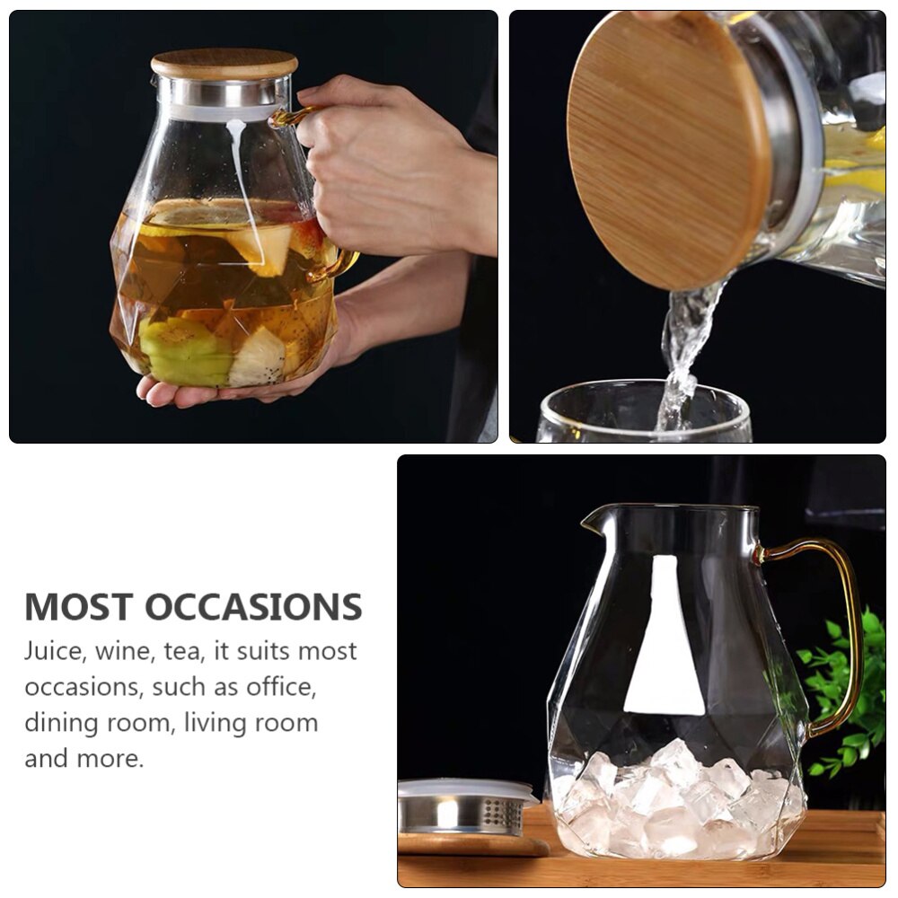 Glass Pitcher Household Office Glass Pitcher Premium Water Glass Pitcher