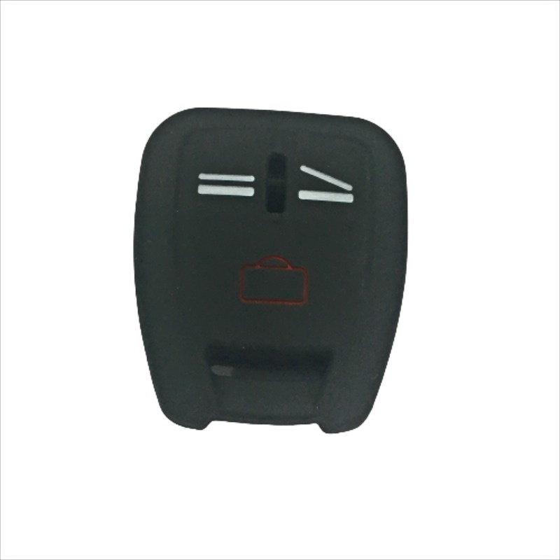 Silicone Auto Sleutel Cover Fob Skin Case Voor Opel Vectra C Astra Zafira Vectra B Fronton Tigra Omega Signum Frontera auto Styling: Black