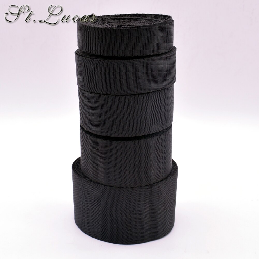 20Mm/25Mm/32Mm/38Mm/50Mm Zwart Nylon Diy Fluwelen lint Singels Tape Voor Hoed Bagage En Tassen Kledingstuk Leveranciers