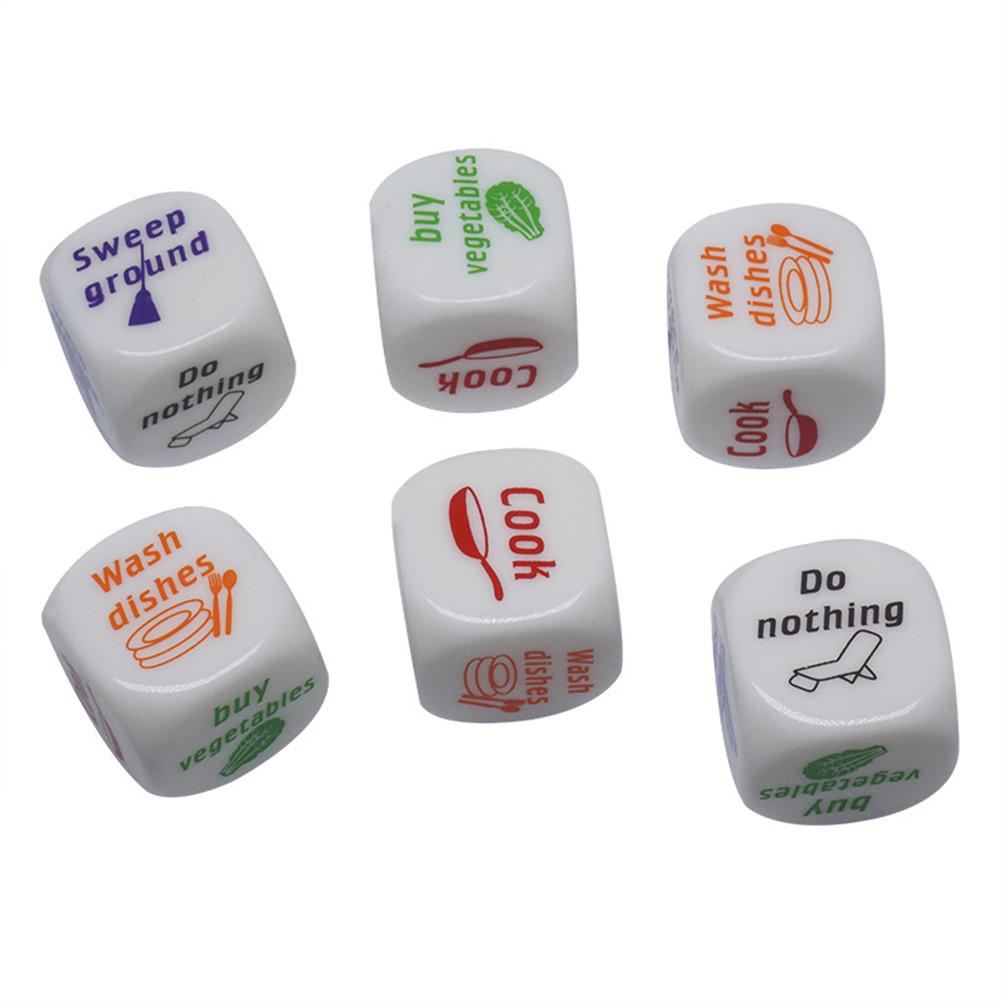 20pcs Standard Size Blank Dice D6 Six Sided Acrylic RPG Gaming Dice 16/20mm White For Boardgame Playing Game Accessories