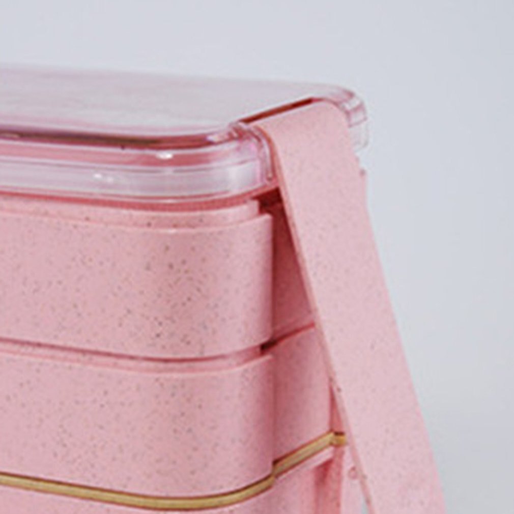 3 Layer Plastic Lunch Boxes Containers for Food Microwave Bento Box For Student Portable Food Storage Lunch Case Picnic