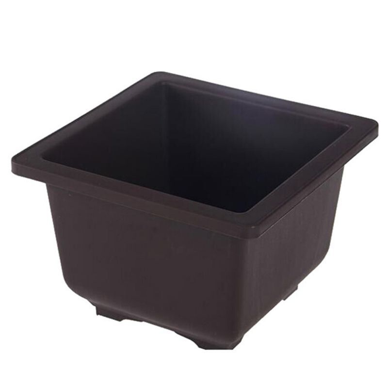 Plastic Retro Flower Pot Square Simple Succulent Planting Pot Rectangular Seedling Pot Flower Pots: UV1282C