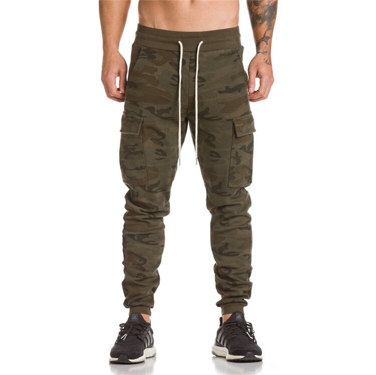 Camouflage joggingbroek heren joggingbroeken heren casual lange broeken sportkleding plus size m -3xl: M / Camouflage