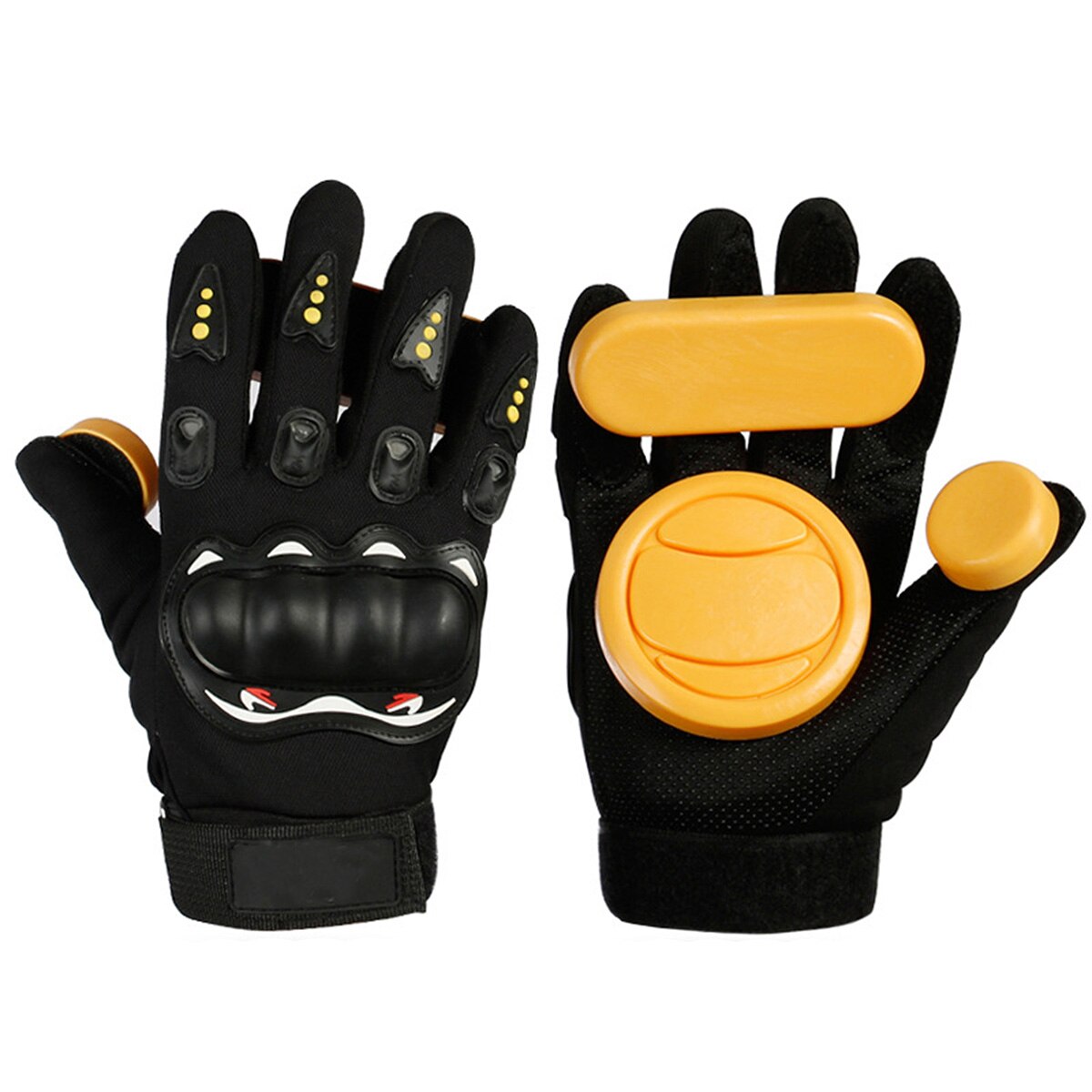 Descente Skateboard gants rouleau longue planche curseur planche à roulettes tournant gants glisser frein gants avec curseur patin accessoires: B