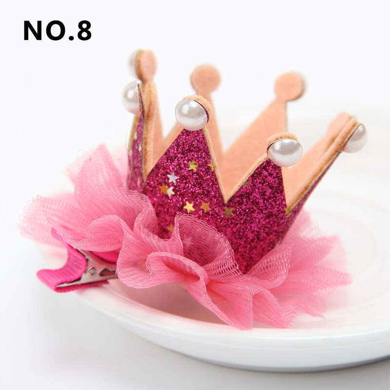 Newborn Head Gold Princess Crown For Little Girls Cute Hair Band Infant Children Hair Accessories Children Birthday Props: 08