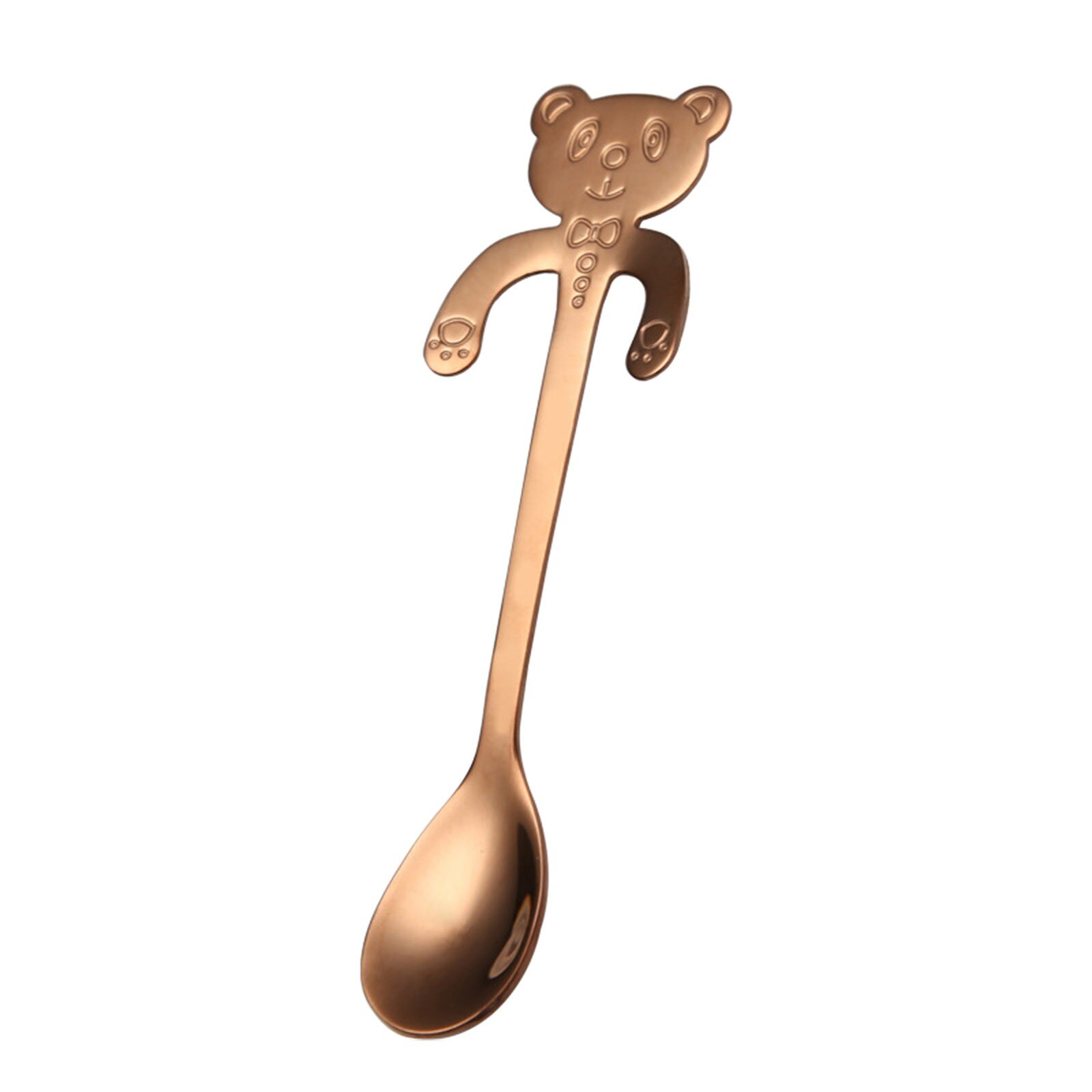 Cuillère à café en acier inoxydable, joli ours câlin cuillère à café pour Dessert collation crème glacée Mini cuillères vaisselle outils de cuisine: C