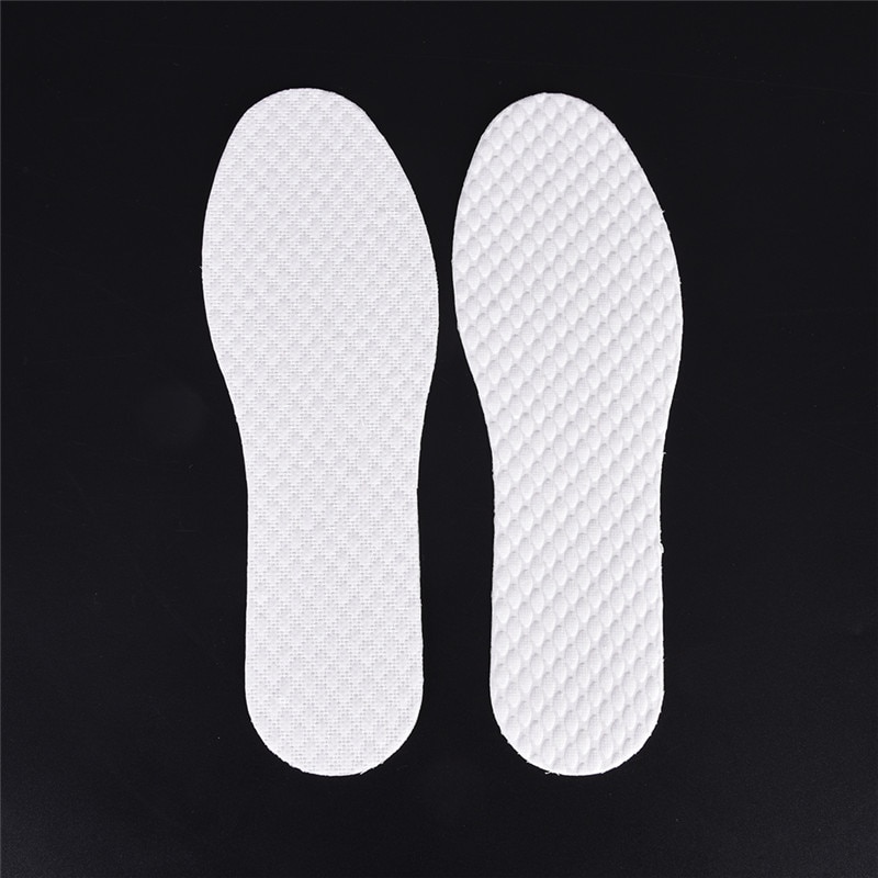 3 Paren/partij Wegwerp Comfortabele Houtpulp Schoenen Inlegzolen Inserts Inlegzolen Voor Schoeisel Mannen Vrouwen Witte Kleur