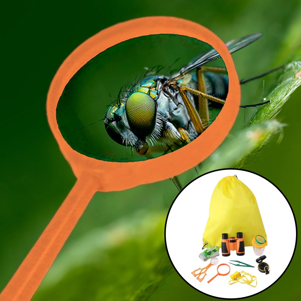 Bug Catcher Kit Telescope Insect Catch Kit Outdoor Explorer Kit for Jungle Adventures: Yellow