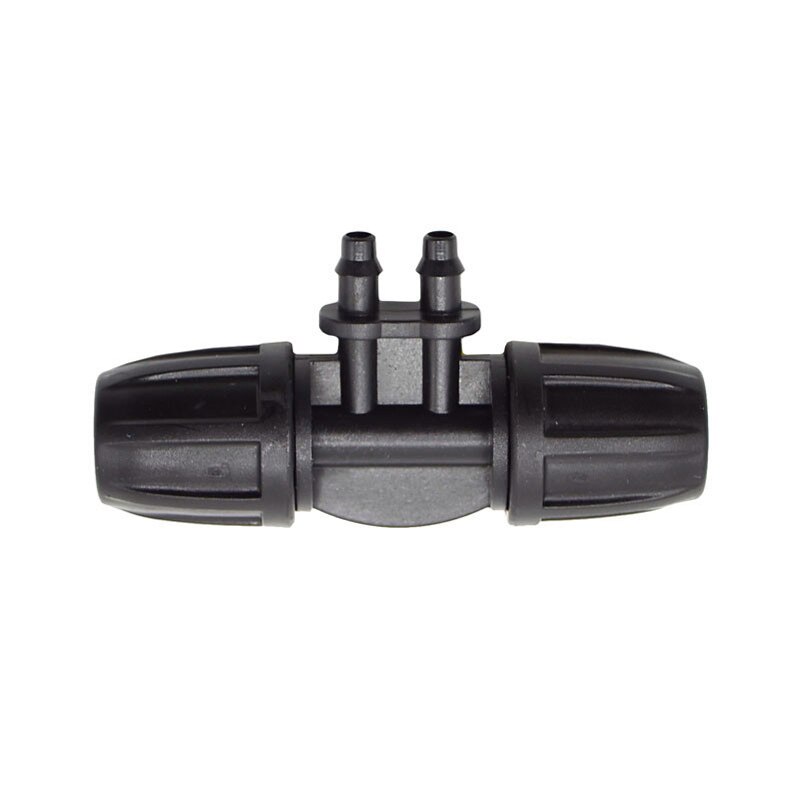 Manguera de riego camisetas 8/11 A LA 4/7 separador de agua púas 1/4 "conector 4 Forma de manguera de jardín manguera de manguera conector de 3/8" 2 uds
