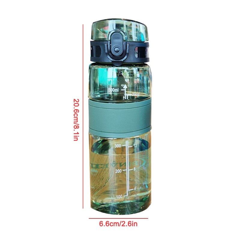 Borraccia BPA filtro acqua trasparente multifunzione gratuito per escursionismo Fitness ciclismo alpinismo 24BD